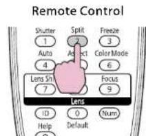 Remote Control Shutter 1 Auto 4 Lens Sh 7 ID Help Split 2 Adect Color Mode 6 Focus 9 Num Default