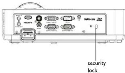 INFOCUS IN126a - Using the security lock - 2