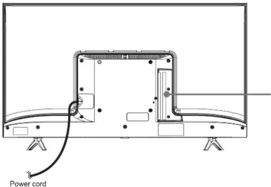 HISENSE 58A7100FTUK - TV Rear - 1