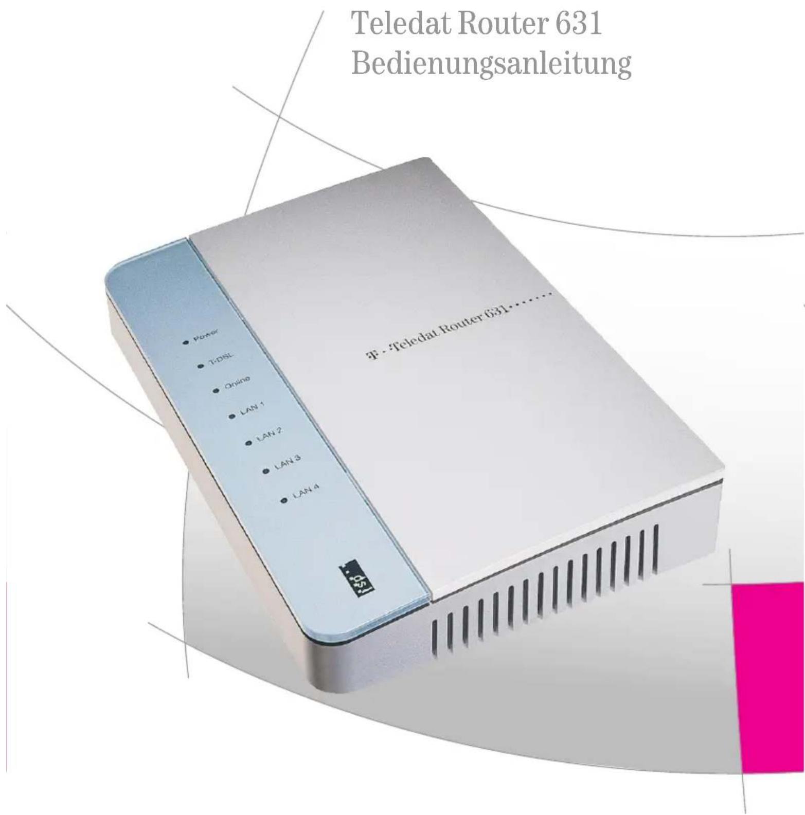 T-Mobile Teledat Router 631 - Teledat Router 631 Bedienungsanleitung - 1