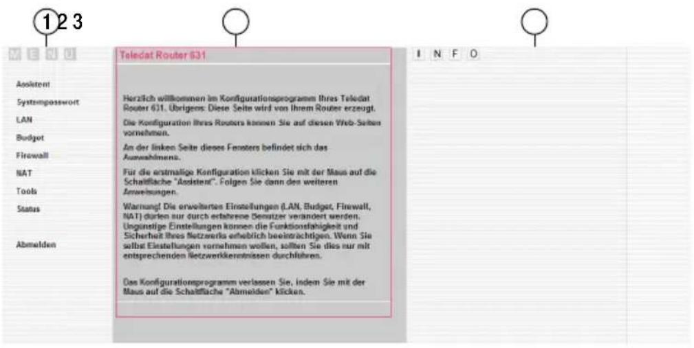 T-Mobile Teledat Router 631 - Konfigurationsprogramm starten - 3