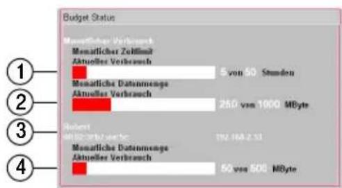 T-Mobile Teledat Router 631 - Budget-Statistiken - 1
