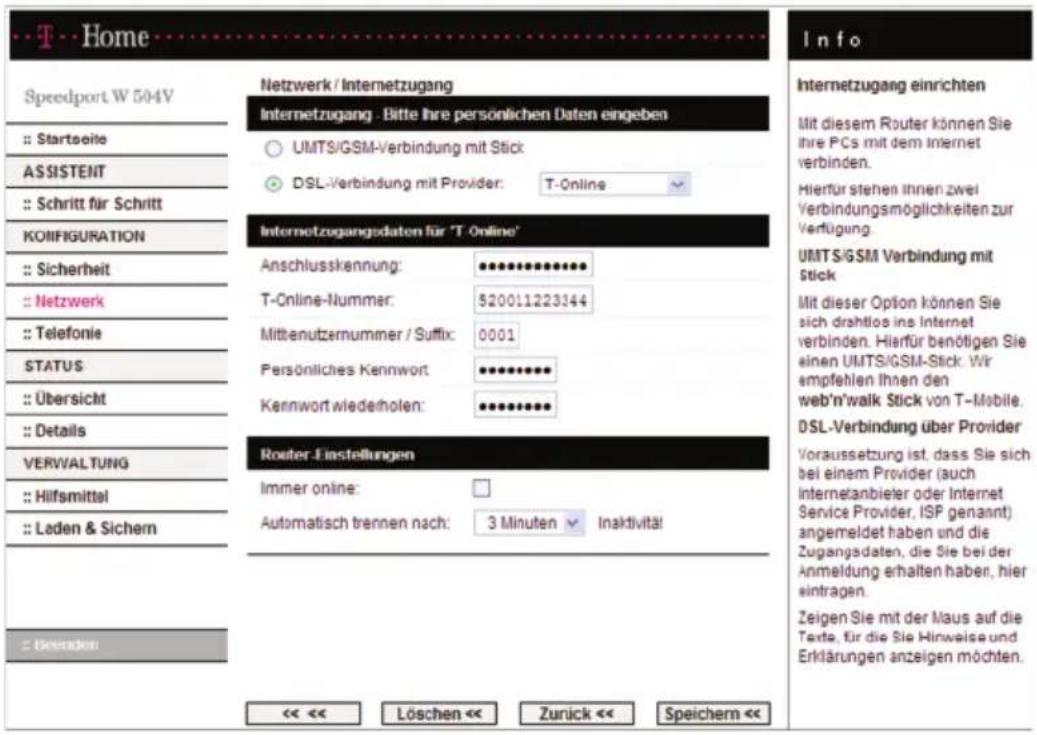 T-Mobile Speedport W 504V - Internetzugang - 2