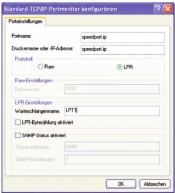 T-Mobile Speedport W 504V - Druckertreiber installieren in Windows XP / 2000 - 2