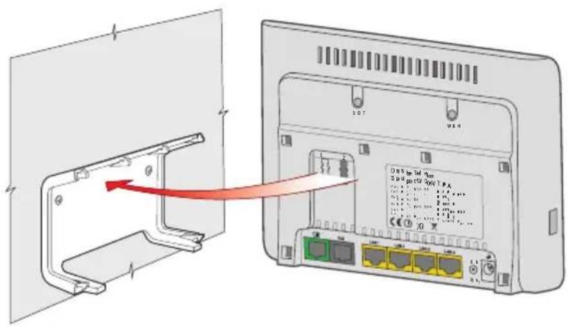 T-Mobile Speedport W 504V - Wandmontage des Speedport - 2