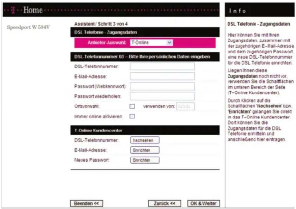 T-Mobile Speedport W 504V - Telefonie einrichten - 2