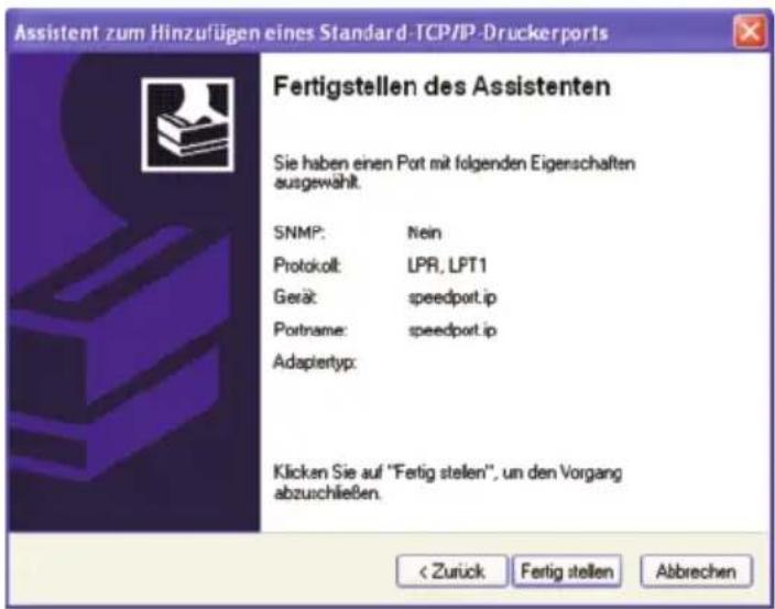 T-Mobile Speedport W 504V - Druckertreiber installieren in Windows XP / 2000 - 3