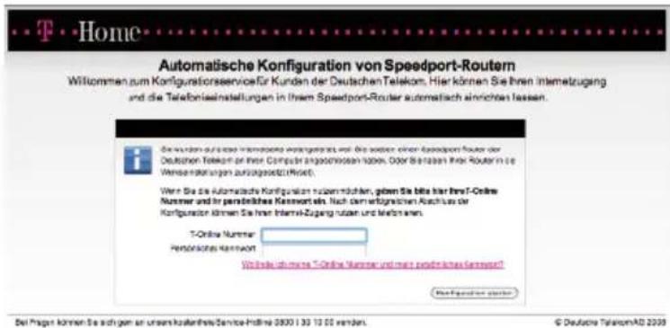 T-Mobile Speedport W 504V - Automatische Konfiguration. - 2