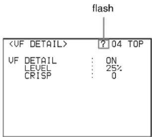 flash ? 04 TOP VF DETAIL : ON LEVEL : 25%. CRISP : 0