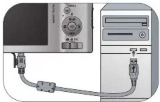 BENQ DC E1465 - To charge the battery via a computer: - 1