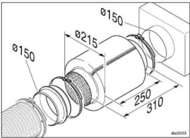 MIELE DA9091 - Connection for air extraction - 3