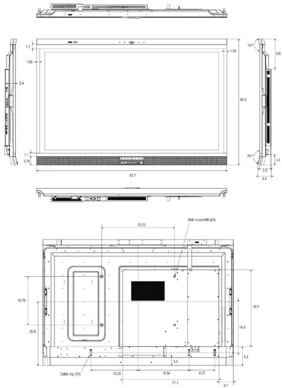 Avocor AVW-6555 - Supported Timings - 1