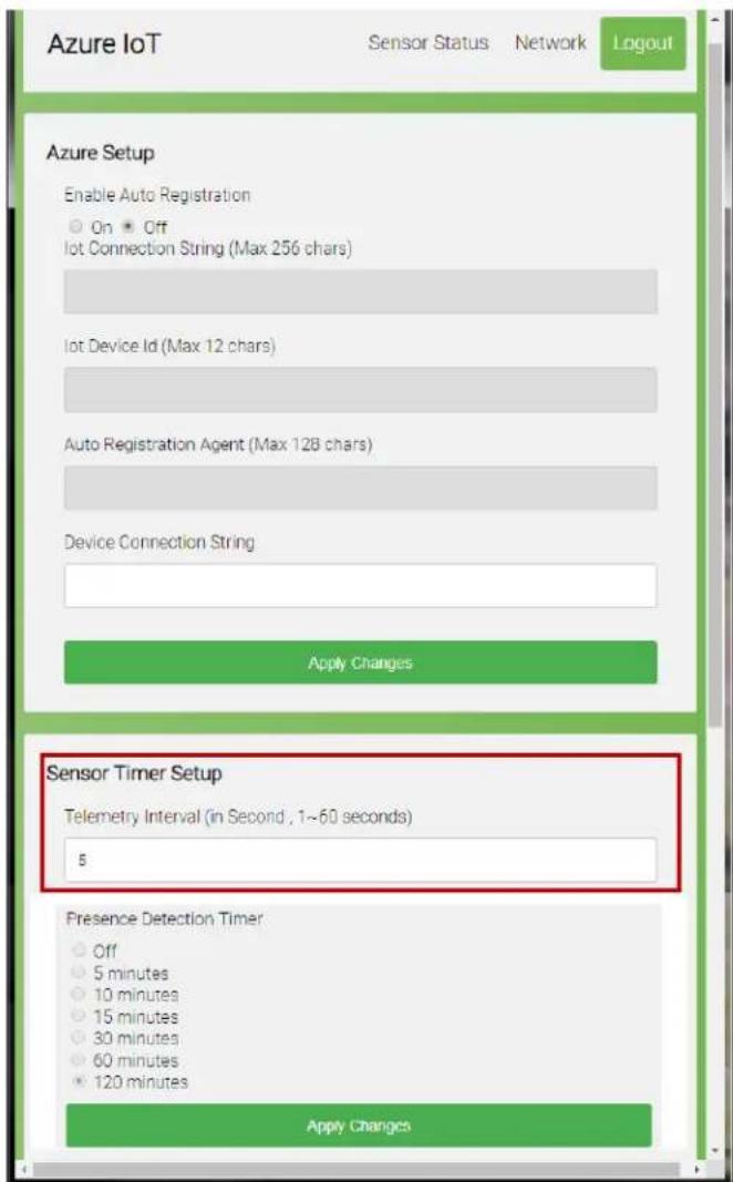 Avocor AVW-6555 - Configures Sensor Timer Setup - 1