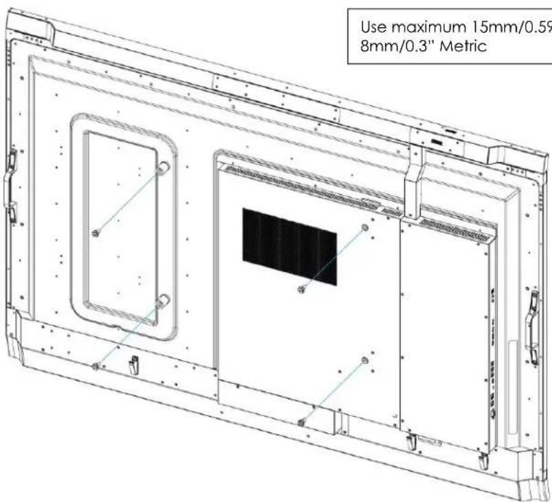 Avocor AVW-6555 - Appendix II: Installing a Wall Mount - 1
