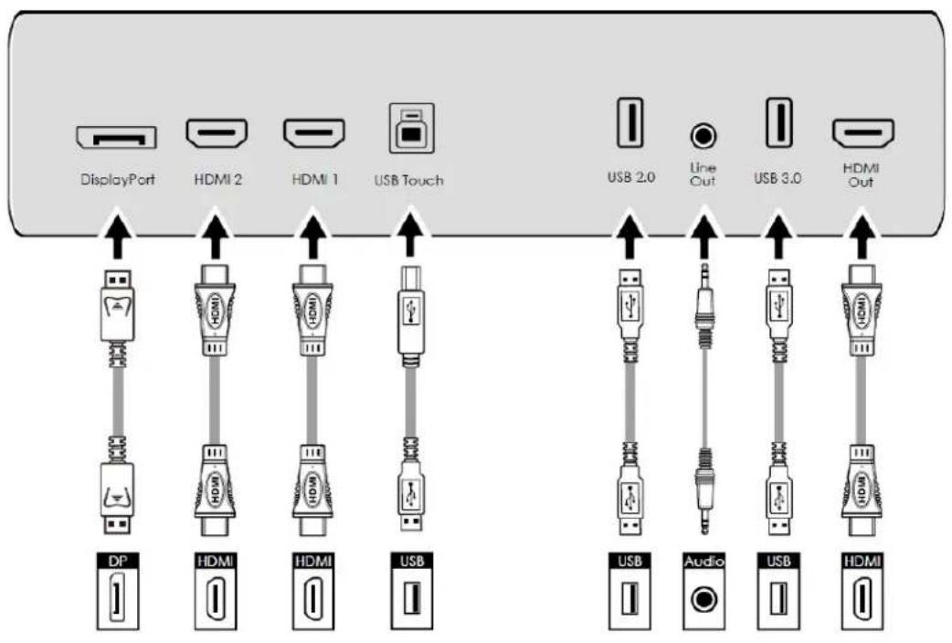 Avocor AVE-5530 - Peripheral Connections - 3