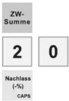 ZW- Summe 2 0 Nachlass (-%) CAPS