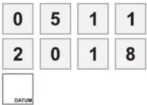 0 5 1 1 2 0 1 8 DATUM