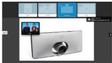 CISCO TelePresence SX10 - Change the Position of a Picture-in-Picture on the Screen - 2