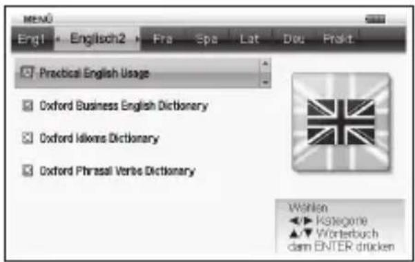 MENÜ Engl Engisch2 Fra Spa Lat Dou Prokt Practical English Usage Oxford Business English Dictionary Oxford Idioms Dictionary Oxford Phrasal Verbs Dictionary Wöhlen KStegene Wörterbuch dam ENTER drücken