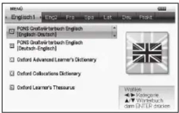 PONS Großbarterbuch Englisch [Englisch-Deutsch] PONS Großbarterbuch Englisch [Deutsch-Englisch] Oxford Advanced Learner's Dictionary Oxford Callocations Dictionary Oxford Learner's Thesaurus Werten ►► Kategorie ►▼ Wertenbuch dem ENTER drücken