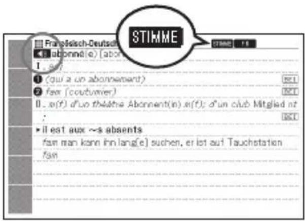 StIMME Franfelsch-Deutsch abonné(e) (abonné) 1. si? ① (qui a un abonnement) ② fear (coutumer) Ⅱ. si(f) d'un théâne Abonnent(in) si(f); d'un club Mitglied nt ; ▶ il est aux ~s absents fam man kann ihn lang(e) suchen, er ist auf Tauchstation fam