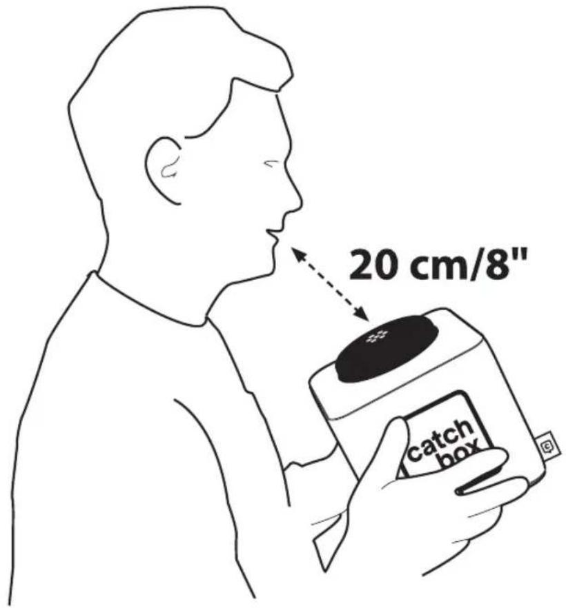 Catchbox Lite - Speaking into Catchbox - 1