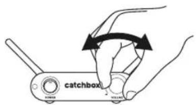 Catchbox Lite - Adjusting the volume - 1