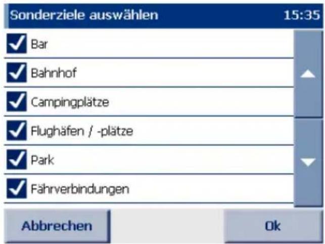 FALK N120 - Sonderziel (POI-Kategorien) auswählen - 2