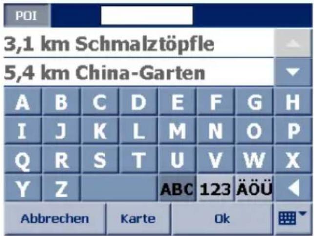 FALK N80 - Gewünschten POI auswählen - 1