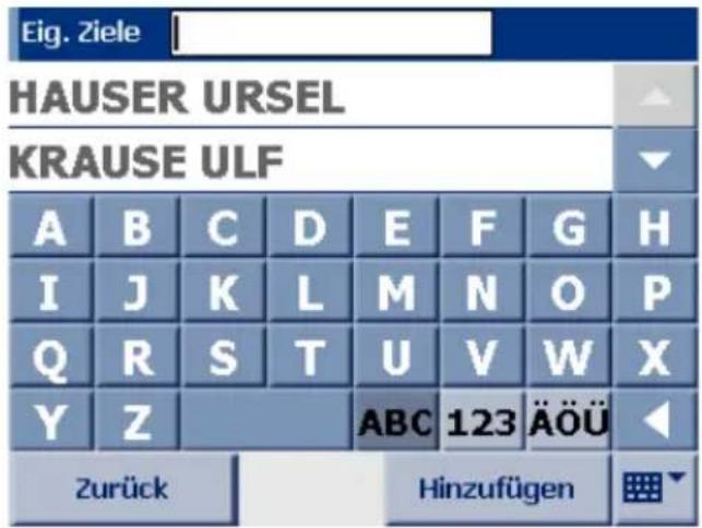 FALK N40 - Eigene Ziele hinzufügen/ bearbeiten - 2