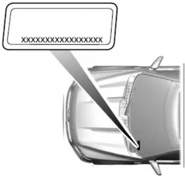 FORD F-250 Super Duty (2021) - Locating the Vehicle Identification Number - 1