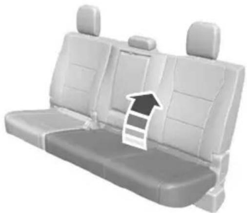 FORD F-250 Super Duty (2021) - Folding Up the Rear Seat Cushion - 1