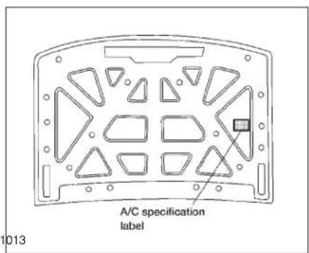 A/C specification label