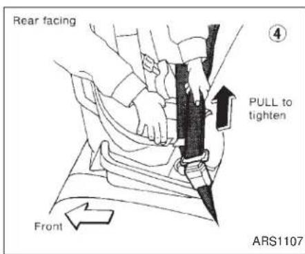 Rear facing PULL to tighten Front ARS1107