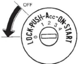 OFF LOCK-PUSH-Acc-ON-START 1 2 3 4