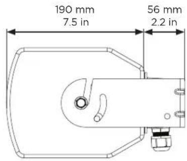 190 mm 7.5 in 56 mm 2.2 in
