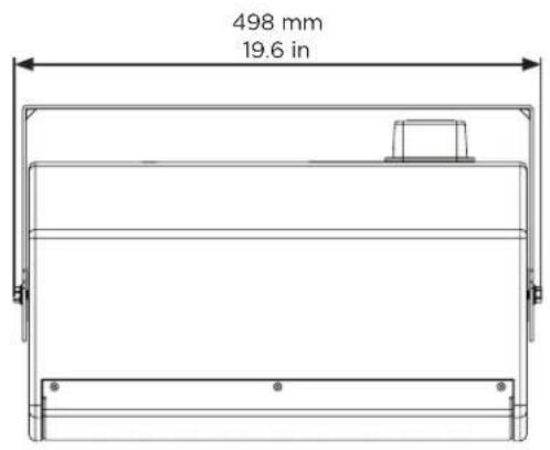498 mm 19.6 in