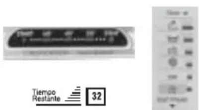CANDY LB CTD 125 DE - RESTZEITDISPLAY AM ZYKLUSENDE/ ZYKLUSRESTZEIT- ODER PROGRAMMPHASENANZEIGE - 1