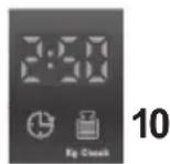 CANDY GV 158TWC3/1-37 - 10) "Kg check" - Anzeige MENGENAUTOMATIK (nur in Baumwoll- und Synthetikprogrammen) - 1