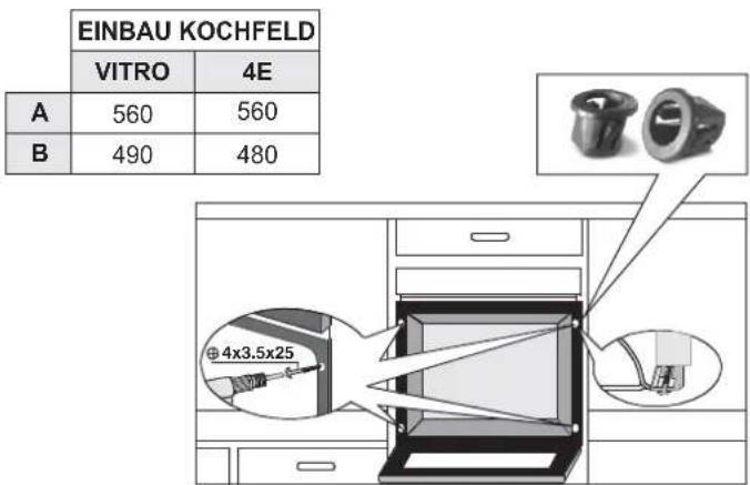CANDY FCO 105/1 X - OFEN - UND KOCHFELDINSTALLATION - 2