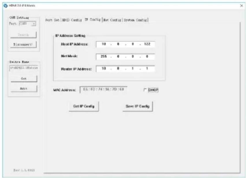 SY Electronics SY-MS44-18G - IP Config Panel - 1