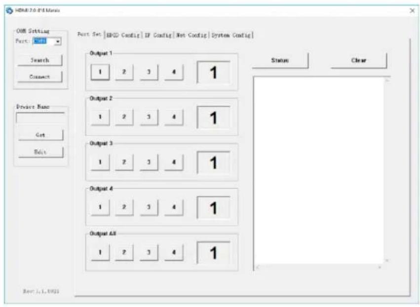 SY Electronics SY-MS44-18G - RS232 Control Software - 1