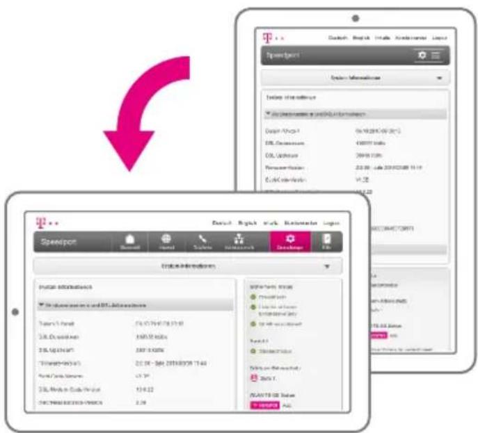 T-Mobile Speedport Smart 3 - Neu: Flexible Darstellung der Benutzeroberfläche - 1