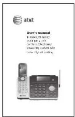 AT&T TL88102 - Parts checklist - 1