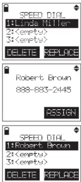 AT&T TL88102 - Reassign a speed dial entry - 1