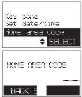 AT&T TL88102 - To set the home area code: - 1