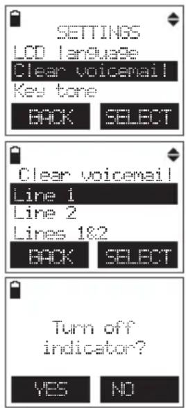 AT&T TL88102 - Clear voicemail indicator - 1