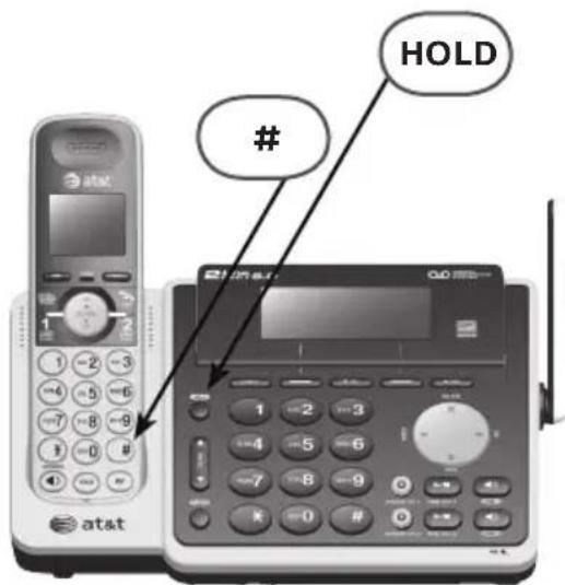 AT&T TL88102 - Register a handset to the telephone base - 1