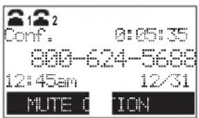 AT&T TL88102 - To select an option while on a conference call: - 2