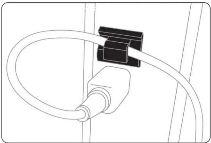 LifeSize Room 220 - Attaching the LifeSize MicPod Strain Relief Clip - 1